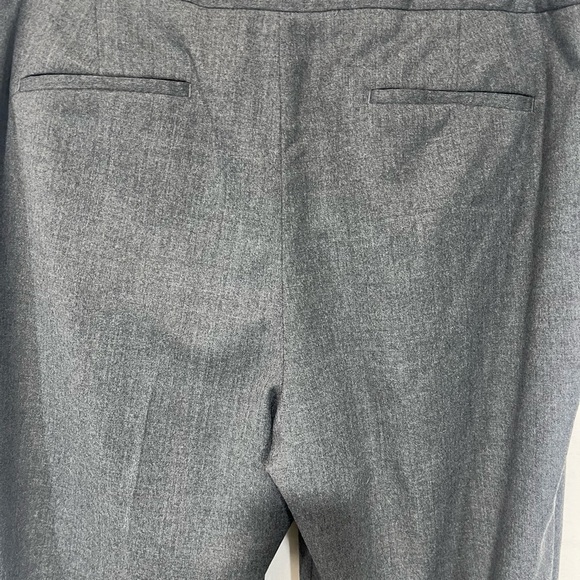 NWT Talbots Gray Windsor Curvy Wool Pants Trousers High Rise Wide Leg Size 16 - Picture 6 of 11